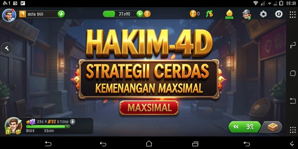 Tampilan gameplay seru dan menantang dalam HAKIM4D.