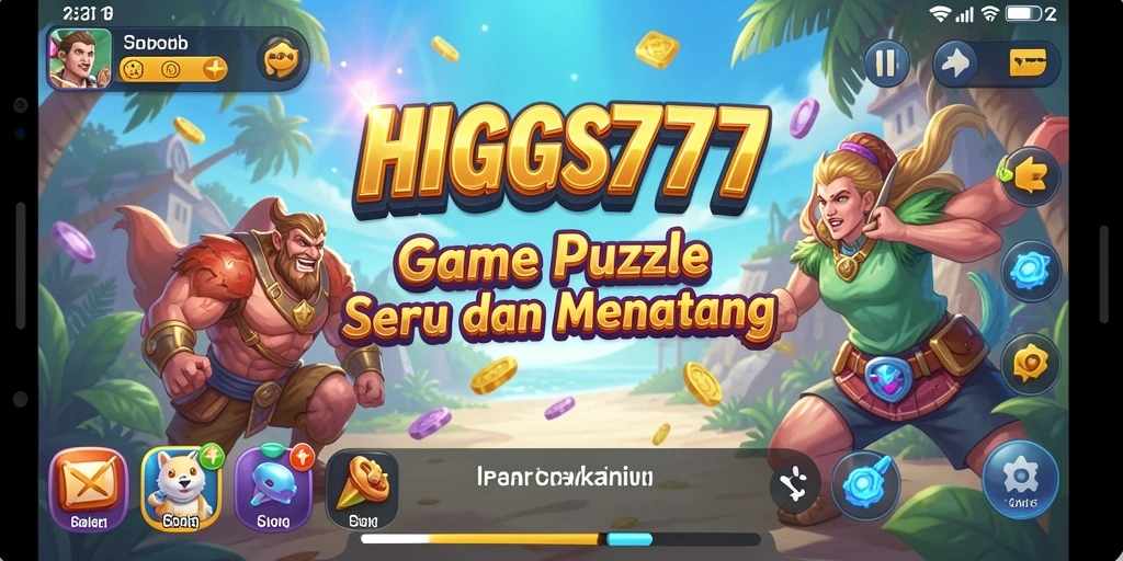 Gameplay seru HIGGS777 dengan berbagai puzzle menantang.