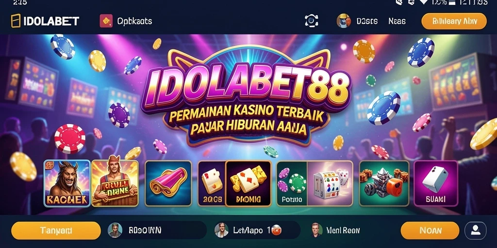 Tampilan gameplay seru di IDOLABET88 dengan berbagai permainan kasino.