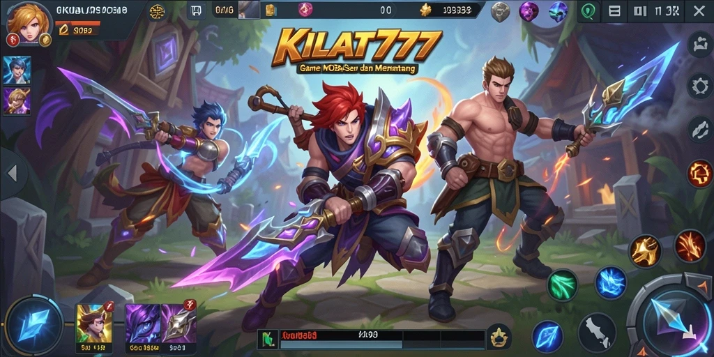 Tampilan gameplay KILAT777 yang menegangkan dan seru.