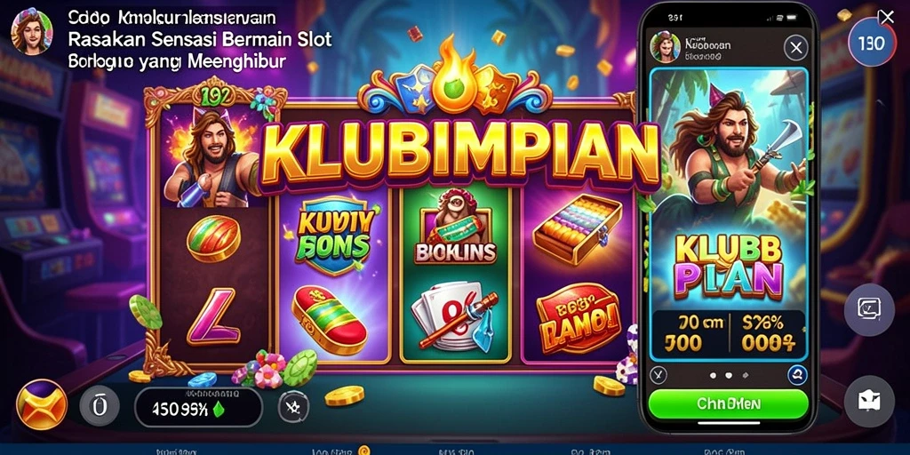 Screenshot utama KLUBIMPIAN menampilkan gameplay Slot yang menawan.