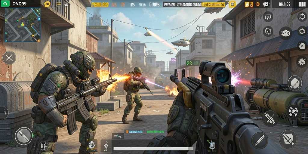 Gameplay OVO99 yang menegangkan dalam pertempuran FPS.
