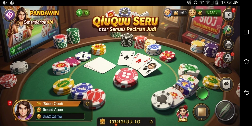Screenshot gameplay QiuQiu yang menampilkan momen seru di PANDAWIN.