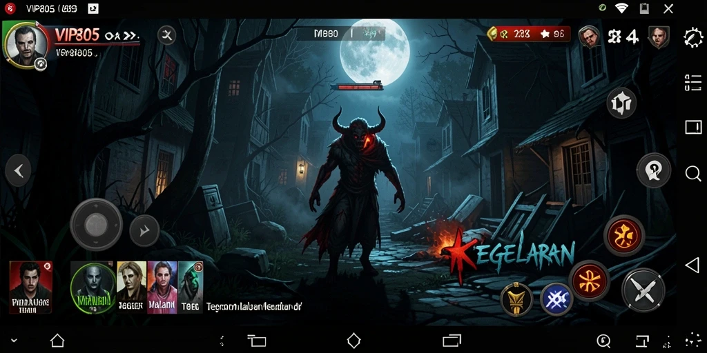 Screenshot utama VIP805 menampilkan suasana gameplay yang menyeramkan.